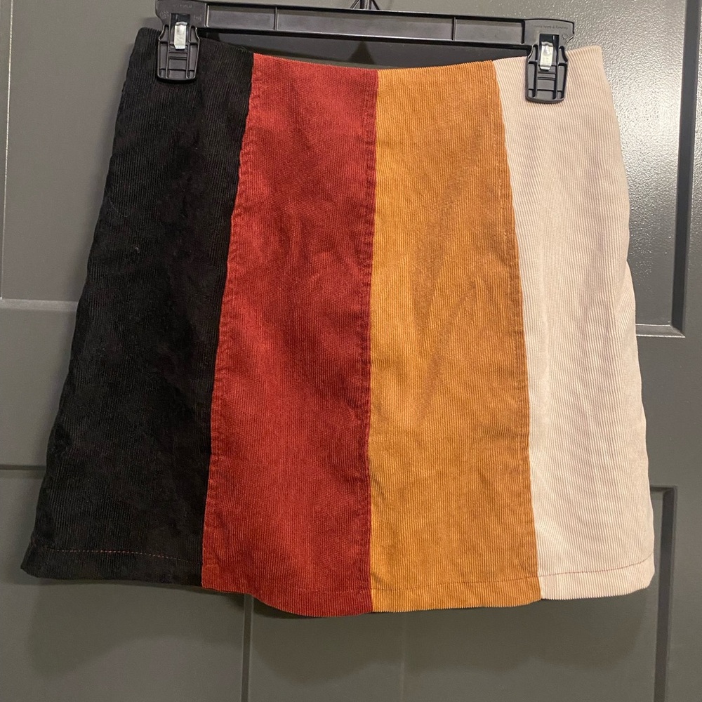 Altar’d State Striped Corduroy Skirt - Size Small